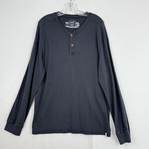 Grayers Men's Copper Slub Henley Neck 100% Cotton Gray XL